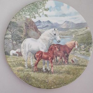 Welsh Mountain Ponies Vintage Plate